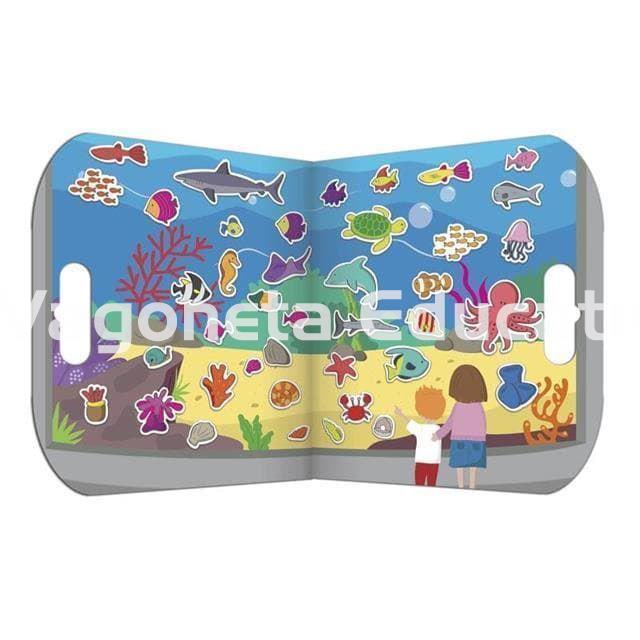 ACUARIO KIT DE PEGATINAS REUTILIZABLES CON SOPORTE STICKABOUTS - Imagen 3