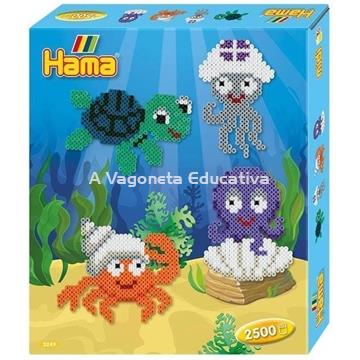 ANIMALES DEL MAR HAMA MIDI 2500 PIEZAS - Imagen 1