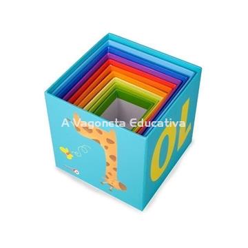 ANIMALES Y NÚMEROS CUBOS APILABLES - Imagen 2