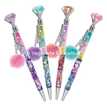 BOLÍGRAFO CON DIAMANTE Y POMPÓN - Imagen 2