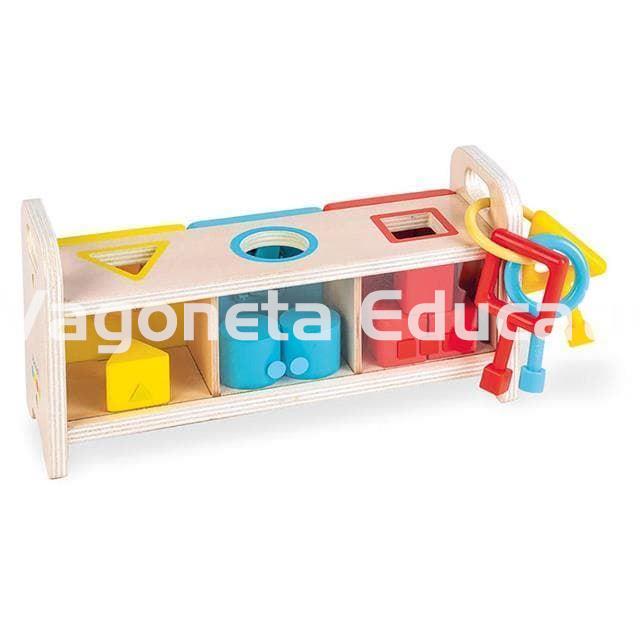 CAJA CLASIFICADORA DE FORMAS CON CERRADURAS - Imagen 3