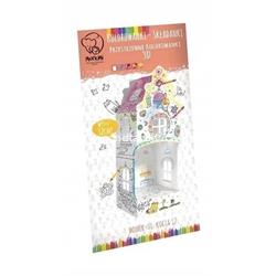 CASA GATOS TAMAÑO L CALLE 12 PARA COLOREAR - Imagen 1