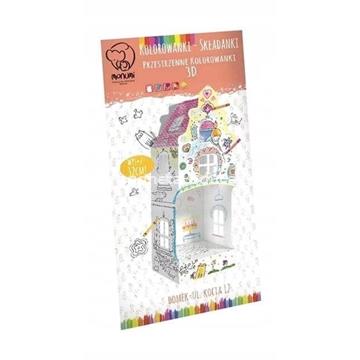 CASA GATOS TAMAÑO L CALLE 12 PARA COLOREAR - Imagen 1