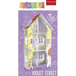 CASA XXL CALLE VIOLETA PARA COLOREAR - Imagen 1