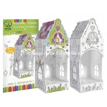 CASA ZANAHORIAS TAMAÑO L CALLE 3 PARA COLOREAR - Imagen 1