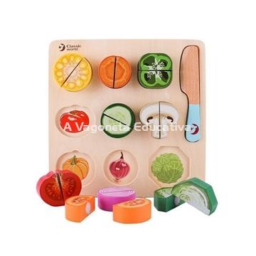 CORTAR VERDURAS ENCAJE PUZZLE - Imagen 2