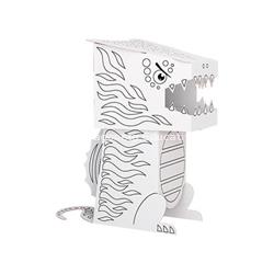 DINO SPINOSAURUS CABEZA CUBO PARA COLOREAR - Imagen 2