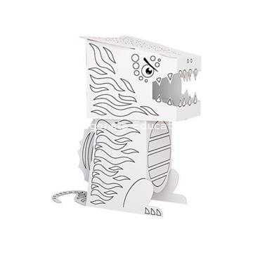 DINO SPINOSAURUS CABEZA CUBO PARA COLOREAR - Imagen 2