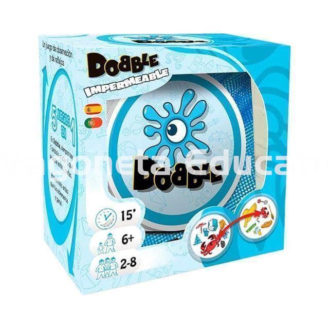 DOBBLE IMPERMEABLE JUEGO DE CARTAS - Imagen 1