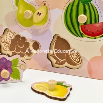 FRUTAS ENCAJE MADERA - Imagen 2