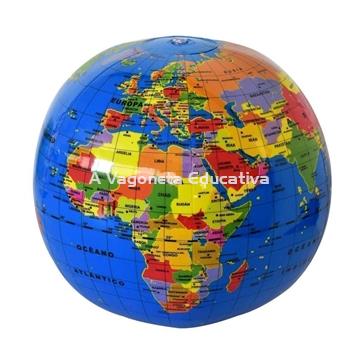 GLOBO TERRÁQUEO HINCHABLE 30 CM. - Imagen 1