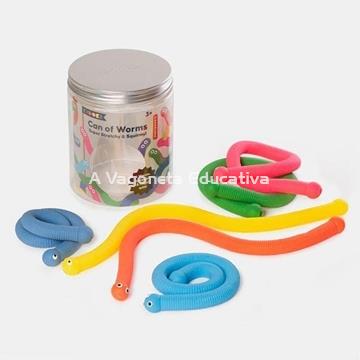 GUSANOS ELÁSTICOS DE COLORES - Imagen 2