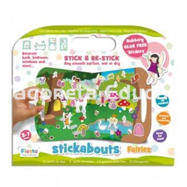 HADAS KIT DE PEGATINAS REUTILIZABLES CON SOPORTE STICKABOUTS - Imagen 1