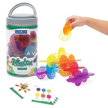 INTERLOX DICS CONSTRUCCIÓN 96 PIEZAS - Imagen 1