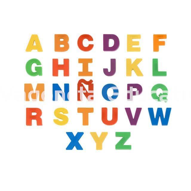 LETRAS MAGNÉTICAS MAYÚSCULAS JUMBO BOTE 74 PIEZAS - Imagen 2