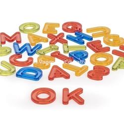 LETRAS MAYÚSCULAS TRASLÚCIDAS BOTE 76 PIEZAS - Imagen 2