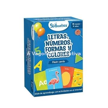 LETRAS NÚMEROS FORMAS Y COLORES FLASHCARDS - Imagen 1