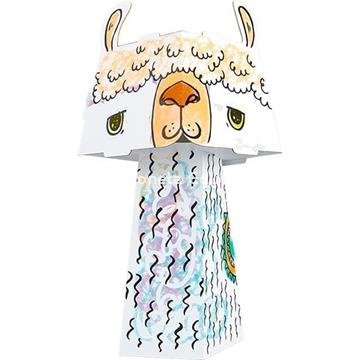 LLAMA CABEZA CUBO PARA COLOREAR - Imagen 2