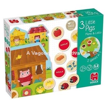 LOS TRES CERDITOS MEMO LOTO - Imagen 1