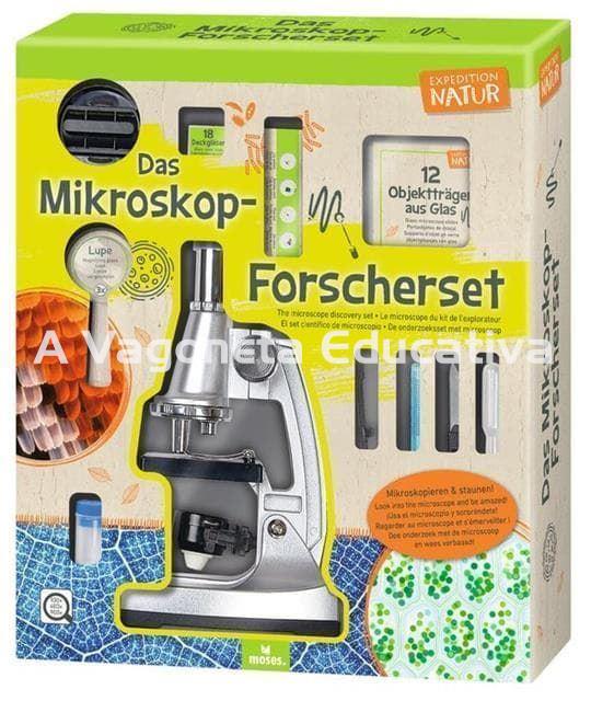 MICROSCOPIO TRIPLE AUMENTO 100X 400X 900X - Imagen 1