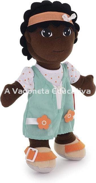 MUÑECA AFRICANA ABROCHES DIVERSIDAD - Imagen 1