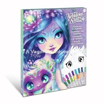 NENUPHIA LÁMINAS PARA COLOREAR POR NÚMEROS - Imagen 1