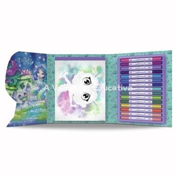 NENUPHIA LÁMINAS PARA COLOREAR POR NÚMEROS - Imagen 2