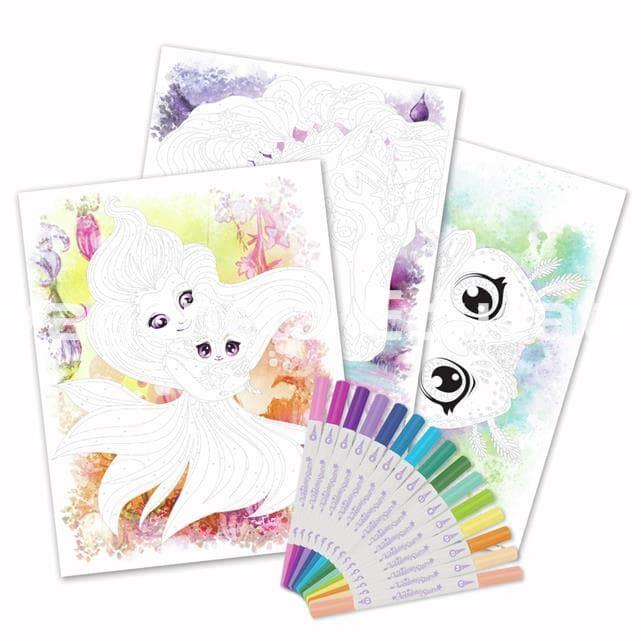 NENUPHIA LÁMINAS PARA COLOREAR POR NÚMEROS - Imagen 3