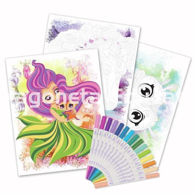 NENUPHIA LÁMINAS PARA COLOREAR POR NÚMEROS - Imagen 4