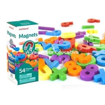 NÚMEROS MAGNÉTICOS CAJA 54 PIEZAS - Imagen 1