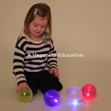 PACK 4 PELOTAS SENSORIALES LUMINOSAS SURTIDAS - Imagen 2