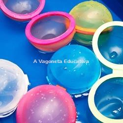 PACK 6 GLOBOS DE AGUA REUTILIZABLES TRASLÚCIDOS - Imagen 2