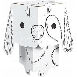 PERRO CABEZA CUBO PARA COLOREAR - Imagen 2