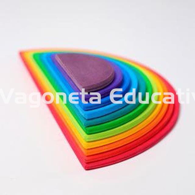 SEMICÍRCULOS ARCO IRIS APILABLE MADERA DE COLORES - Imagen 1