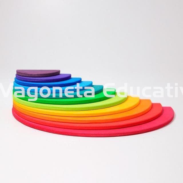 SEMICÍRCULOS ARCO IRIS APILABLE MADERA DE COLORES - Imagen 2