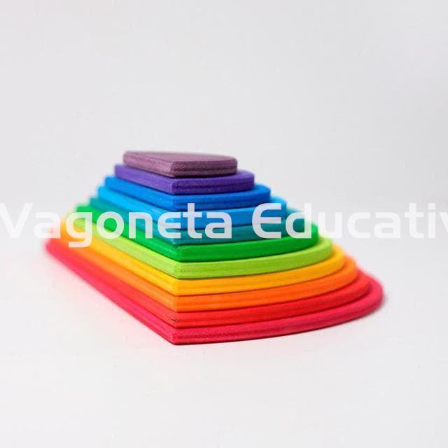 SEMICÍRCULOS ARCO IRIS APILABLE MADERA DE COLORES - Imagen 3