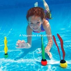 SET DE 3 BOLAS ALGAS SUBMARINAS PARA PISCINA - Imagen 2