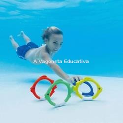 SET DE 4 AROS PEZ ACUÁTICOS PARA PISCINA - Imagen 2