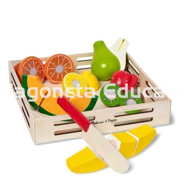 SET DE FRUTAS DE MADERA PARA CORTAR - Imagen 2