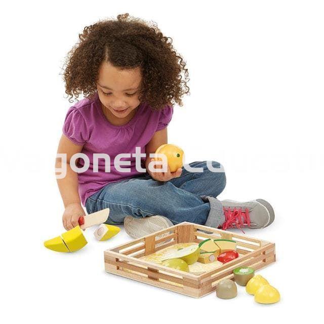 SET DE FRUTAS DE MADERA PARA CORTAR - Imagen 3