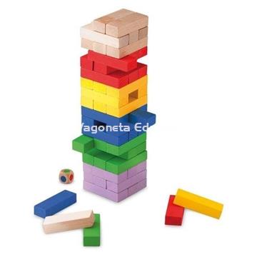 TORRE BALANCEANTE MADERA DE COLORES - Imagen 2