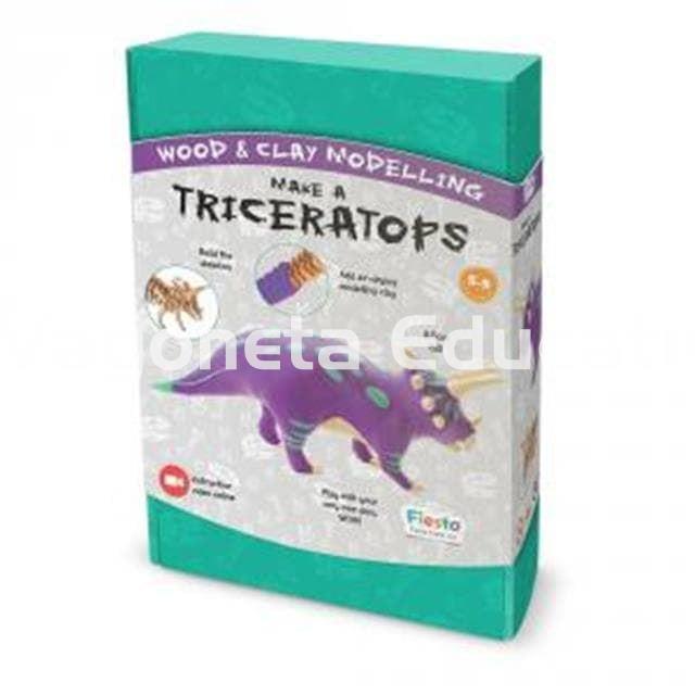 TRICERATOPS KIT PARA CONSTRUIR Y MODELAR - Imagen 1