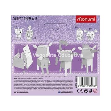 UNICORNIO MINI CABEZA CUBO PARA COLOREAR - Imagen 2