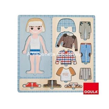 VESTIR NIÑO ENCAJE DE MADERA - Imagen 2